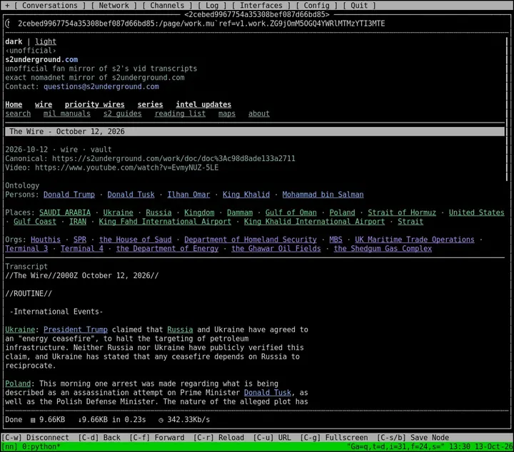Screenshot 6: Wire page, full size