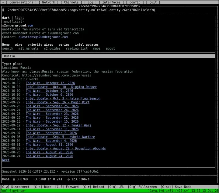 Screenshot 7: Russia entity page, full size