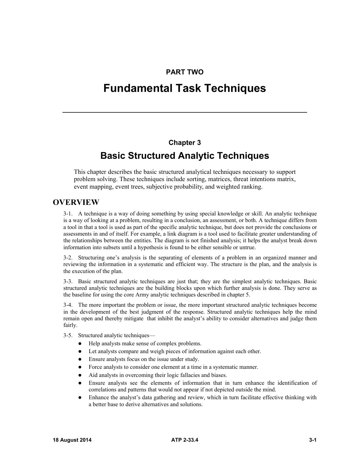 Intelligence Analysis