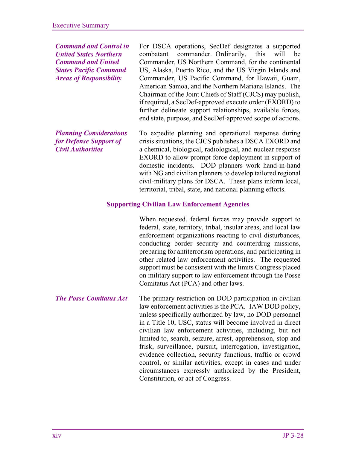 Defense Support of Civil Authorities