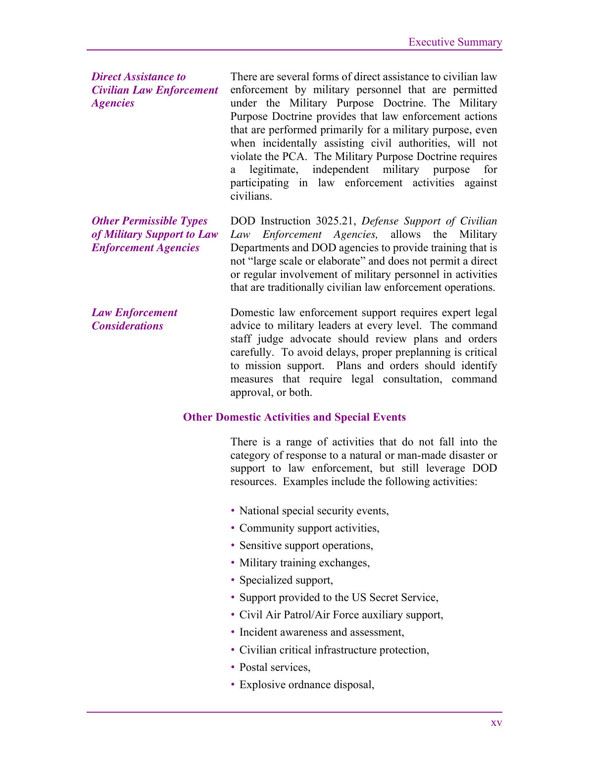 Defense Support of Civil Authorities