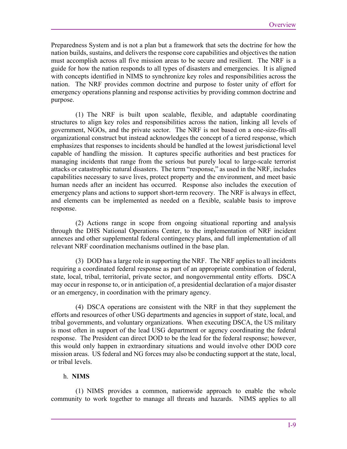 Defense Support of Civil Authorities