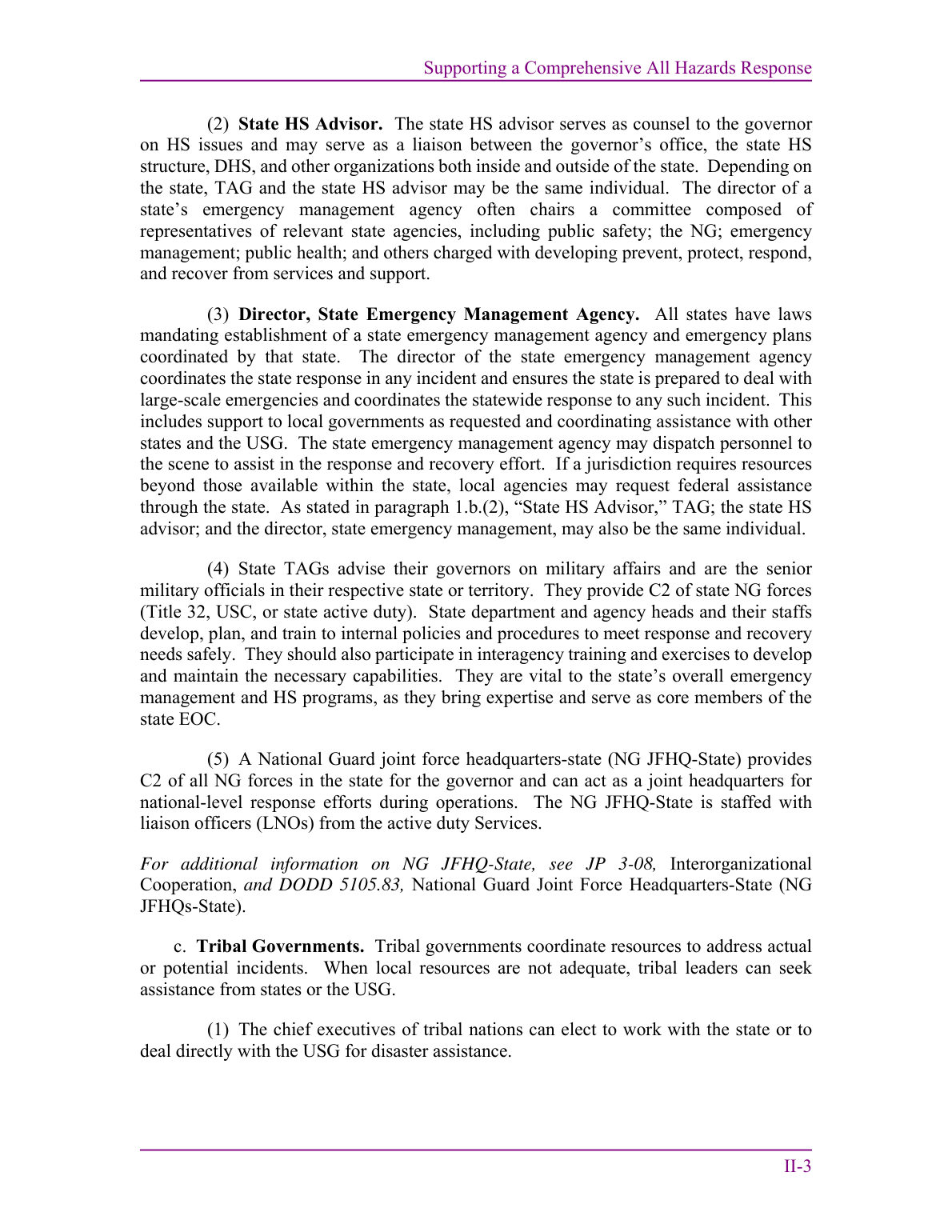 Defense Support of Civil Authorities