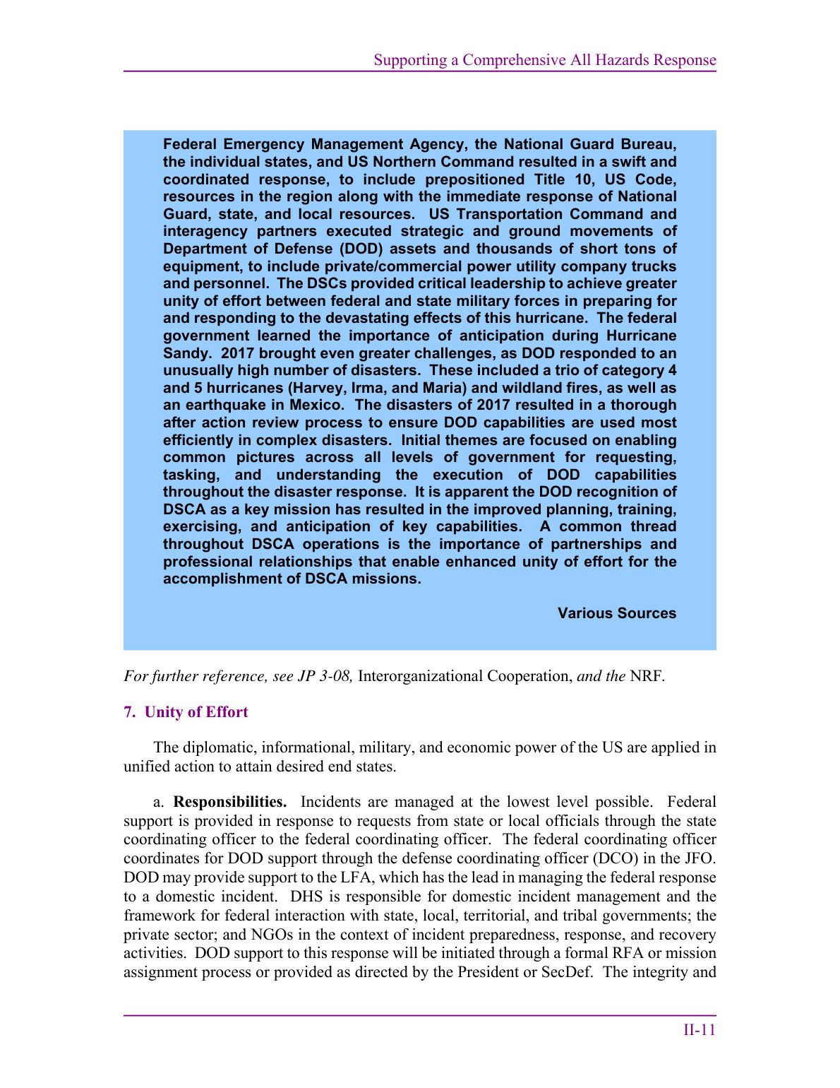 Defense Support of Civil Authorities