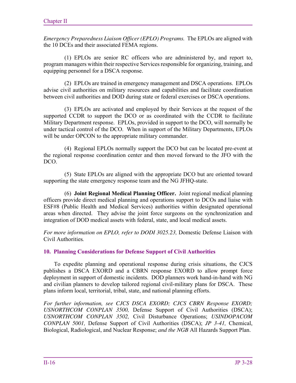 Defense Support of Civil Authorities