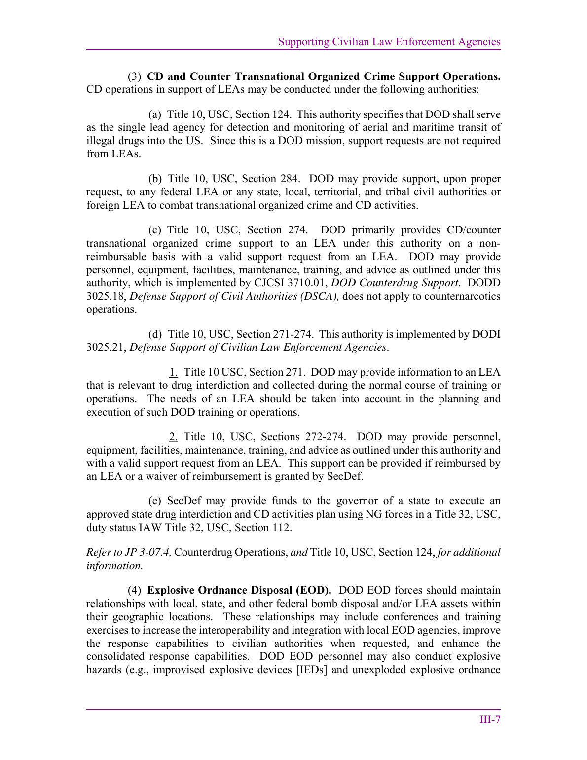 Defense Support of Civil Authorities