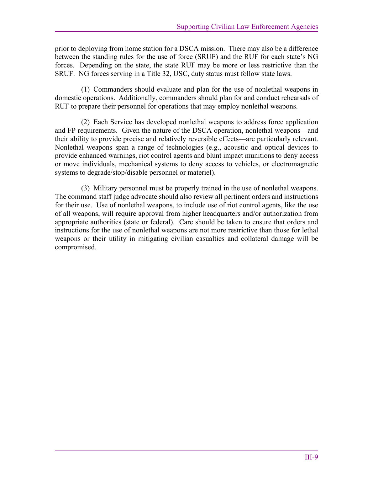 Defense Support of Civil Authorities
