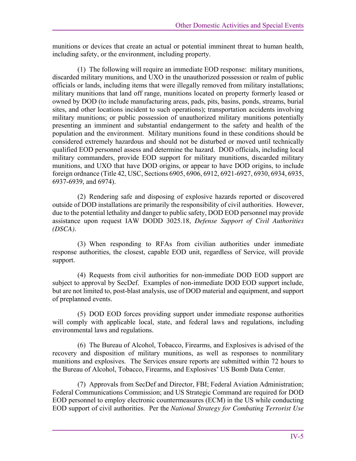 Defense Support of Civil Authorities