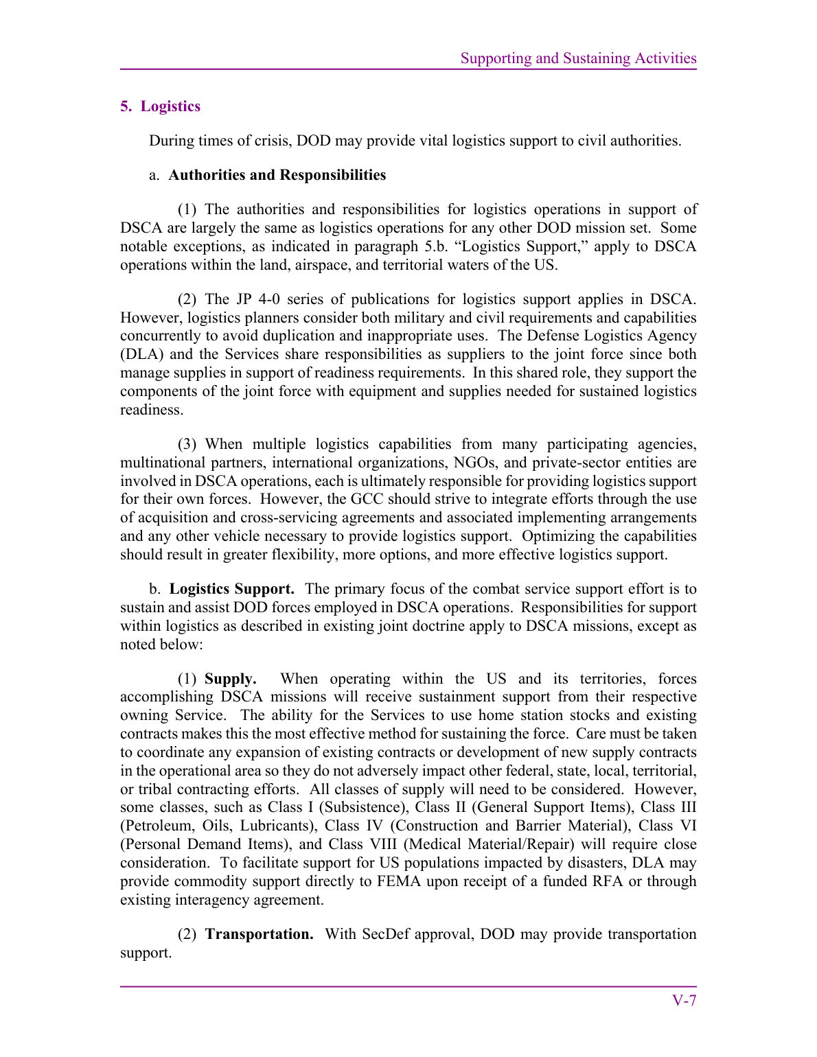 Defense Support of Civil Authorities