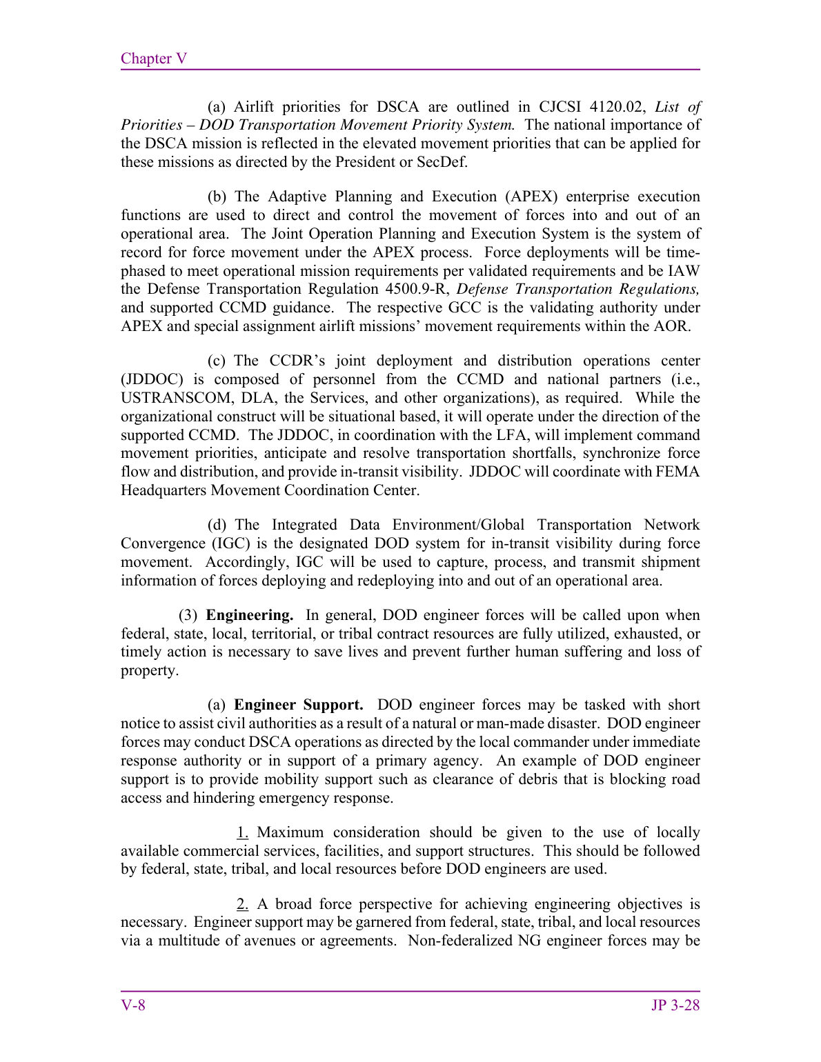 Defense Support of Civil Authorities