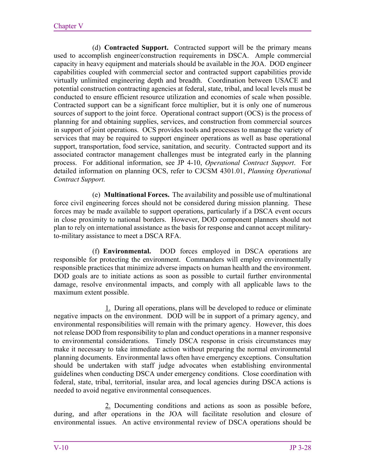 Defense Support of Civil Authorities