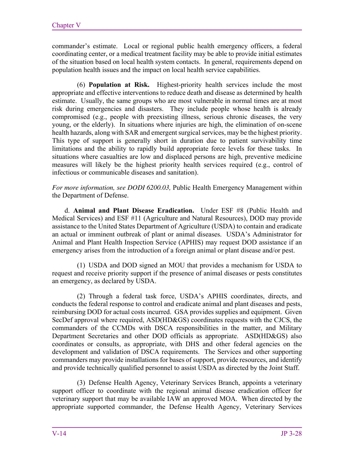 Defense Support of Civil Authorities