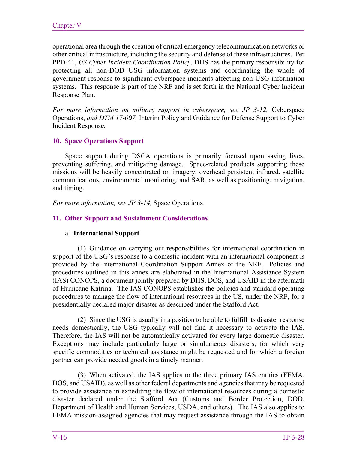 Defense Support of Civil Authorities