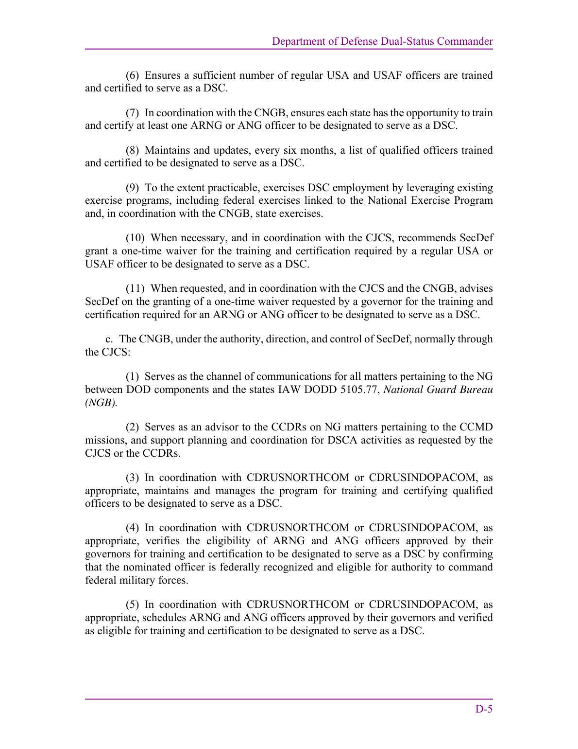 Defense Support of Civil Authorities