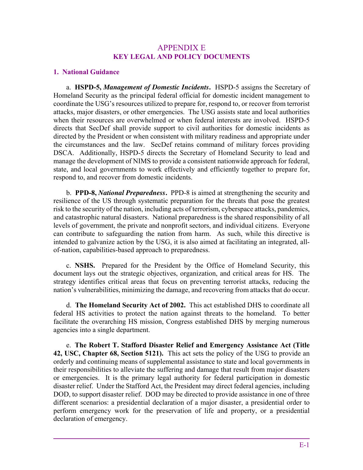 Defense Support of Civil Authorities