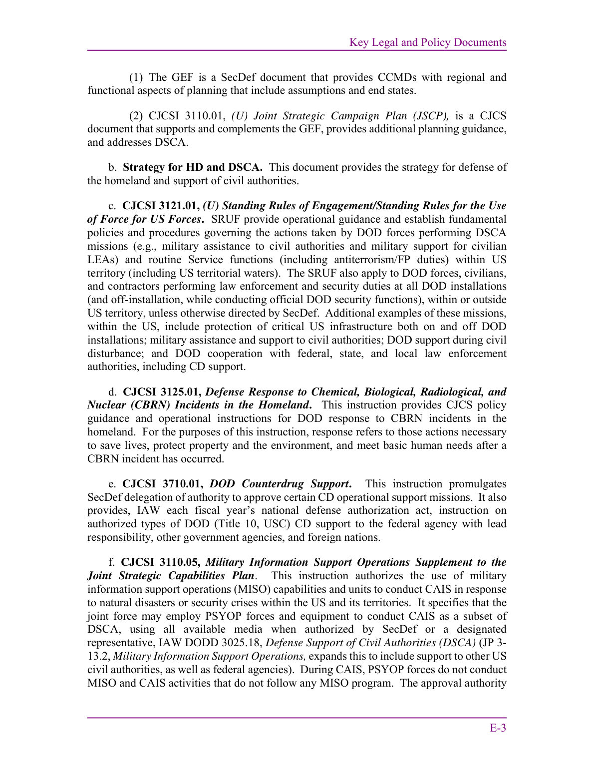 Defense Support of Civil Authorities