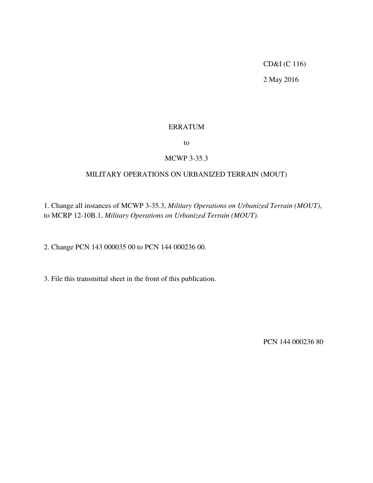 Page 3 of MCRP 12-10B.1