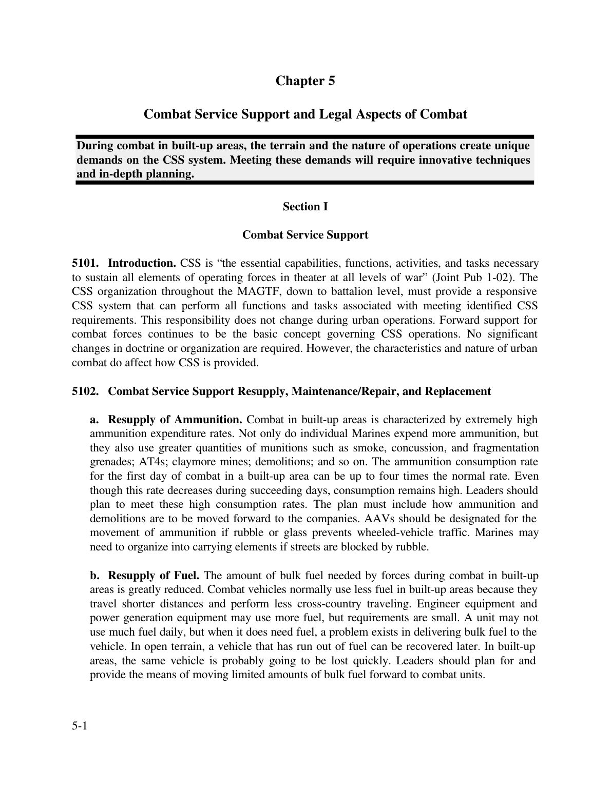 Military Operations on Urbanized Terrain (MOUT)