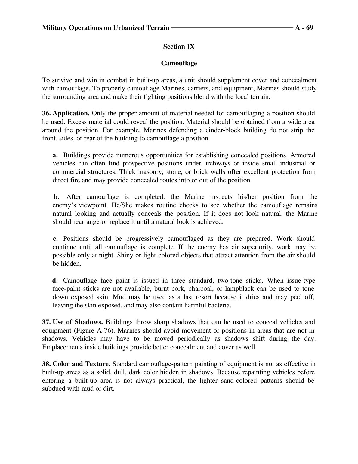 Military Operations on Urbanized Terrain (MOUT)