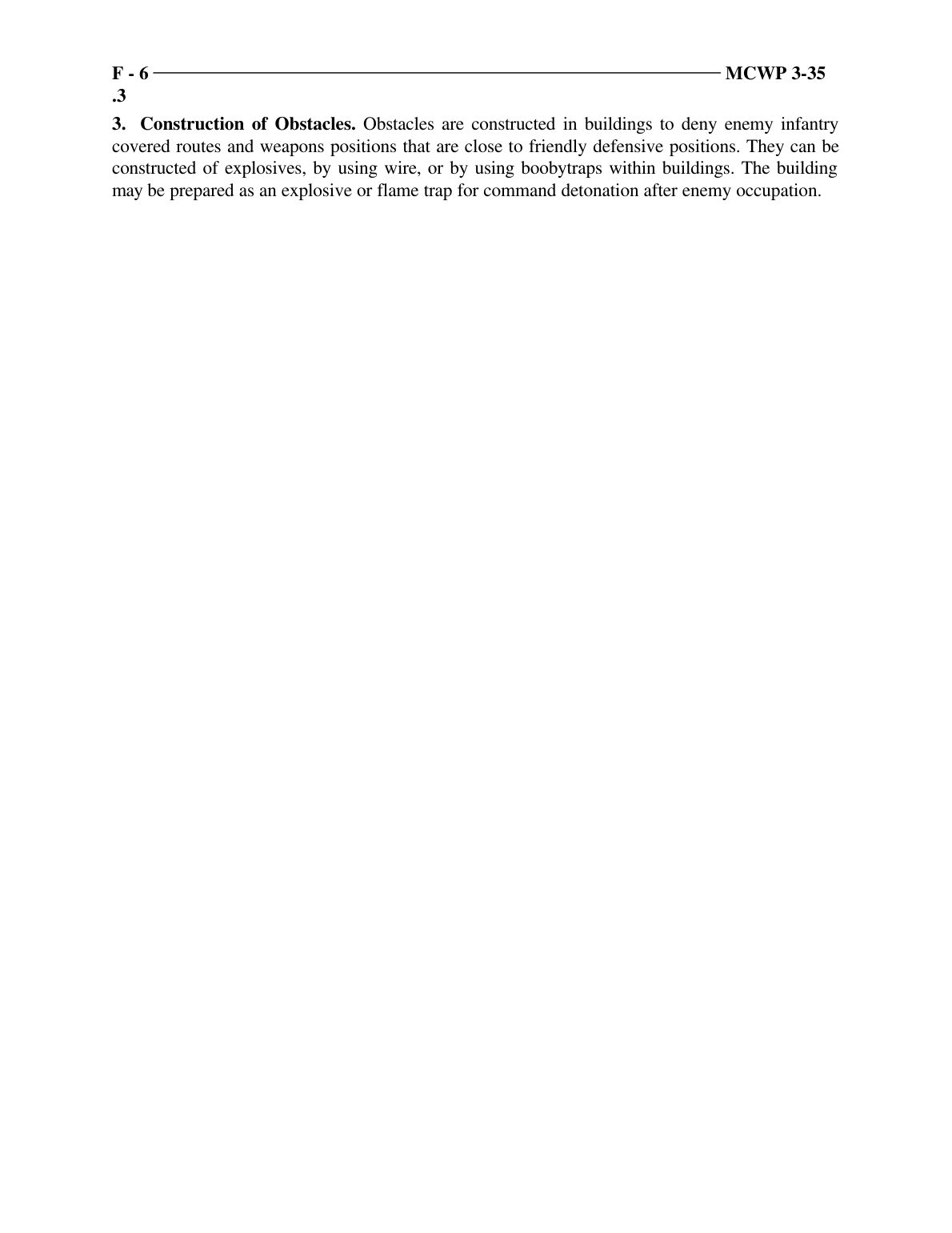 Military Operations on Urbanized Terrain (MOUT)